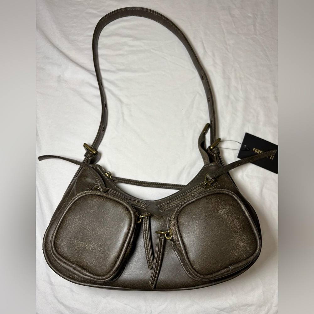 Brown Leather Shoulder Bag